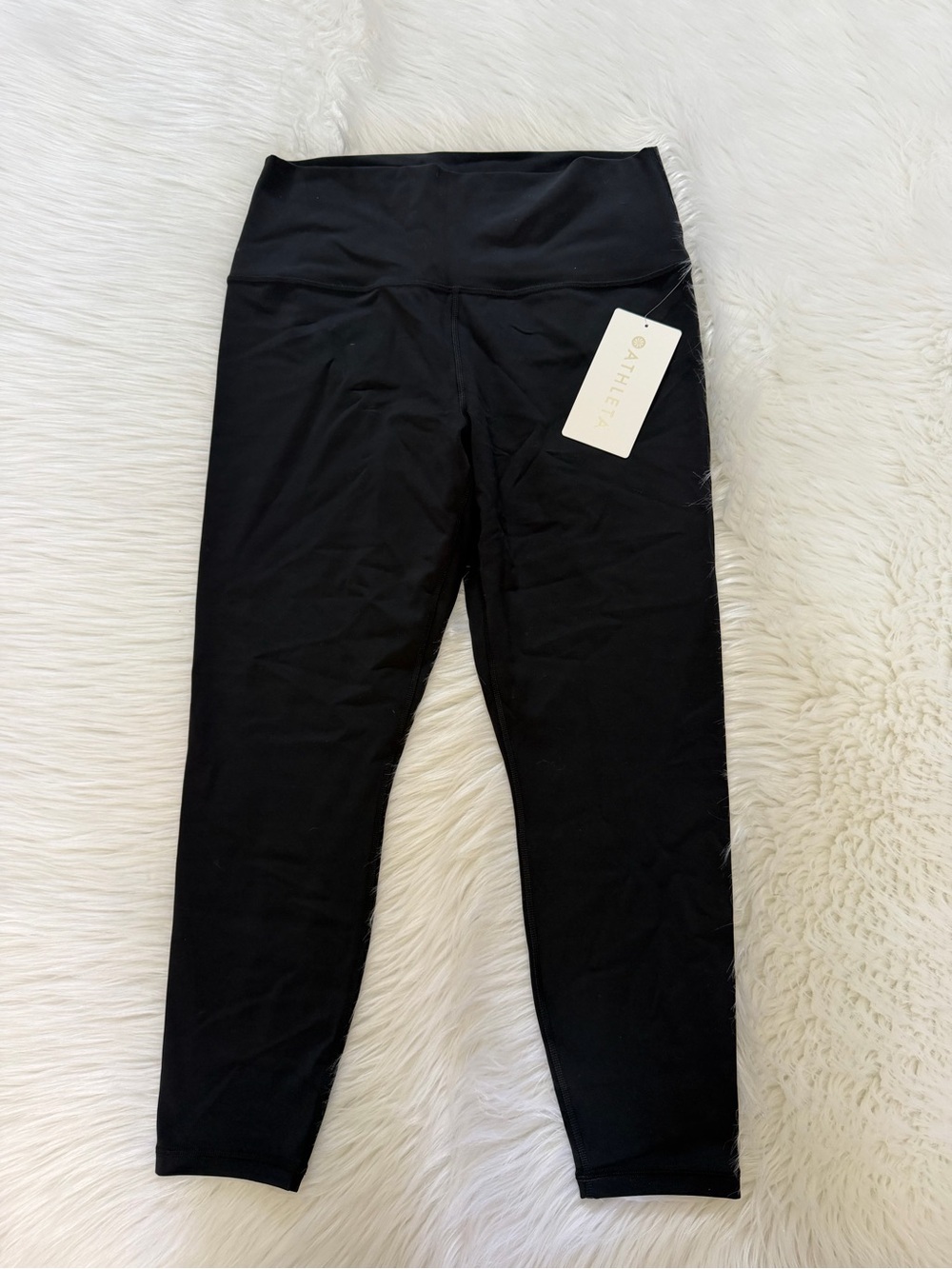 Athleta Black High-Rise Transcend 7/8 Tight Performance Leggings Sz L